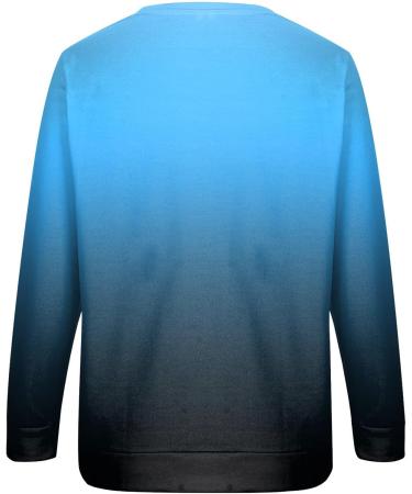 Happy New Year 2023 Elk Print Christmas Sweatshirt for Women - Crew Neck Long Sleeve Top (Dark Blue, Medium) - Buy Online on SooperMarket.com