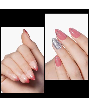 510pcs TOMICCA Short Oval French False Nail Tips - Natural Matte Acrylic Extensions for Salon Nails | 15 Sizes - Buy Online on SooperMarket.com