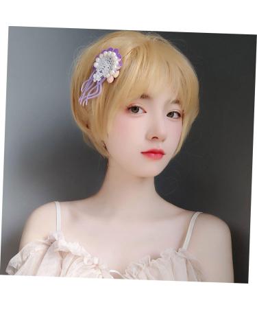 FOMIYES Fake Jellyfish Hair Clip Floral Pearl Hair Clip Pearl Snap Clips Pearl Hair Barrettes Hair Barrettes for Girls Jellyfish Hairpin Purple Vacation Hair Tie Holder Beach Faux Pearls - Buy Online on SooperMarket.com