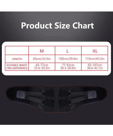 Men Back Brace | Self-Heating Lumbar Support Braces - Compression Belt Adjustable Waist Protector Belt for Herniated Disc and Scoliosis Xl - Buy Online on SooperMarket.com