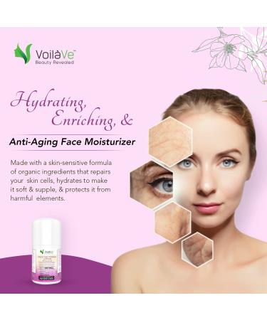 VoilaVe Face Moisturizer | Vitamin E & Retinol Cream for Women | Anti Aging & Dark Spot Corrector | Nourishing Face & Neck Lotion - 1.7 Oz Airless Pump - Buy Online on SooperMarket.com
