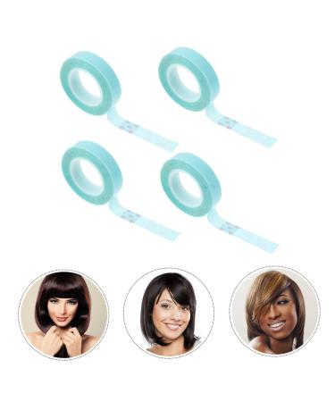 Angoily Double Sided Wig Tape - 4 Rolls Lace Front Hair Adhesive Stickers | Waterproof & Secure Attachment for Blue Wigs - Buy Online on SooperMarket.com