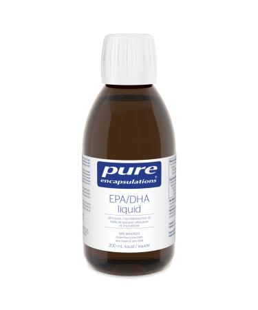 Pure Encapsulations - EPA/DHA Liquid - Ultra-Pure Microfiltered Fish Oil Liquid - 200 ml Liquid - Lemon Flavour