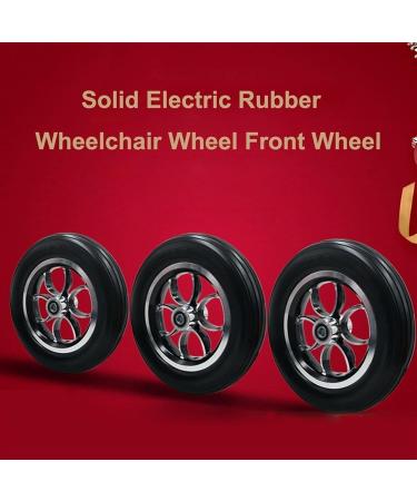 Wheelchair Front Wheel Solid Wheelchair Front Wheels Professional Wheelchair Wheel Replacement Rubber Wheelchair Tyre Used for Rollators Walk 1 Pair - Buy Online on SooperMarket.com