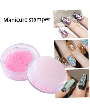 Tossens Pink Nail Art Stamper - Soft Tool for French Smile Line & DIY Nail Decoration - Buy Online on SooperMarket.com