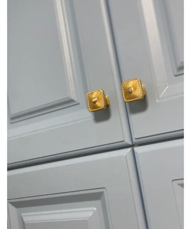 Cupboard Handles Copper Knobs 2PCS Solid Kitchen Cabinet Drawer Knobs Modern Furniture Pulls Cupboard Pull Handle Hardware Gold Wardrobe Door Handles Single Hole with 16mm Screws 33mm/1.3in 33mm/1.3in Gold - Buy Online on SooperMarket.com