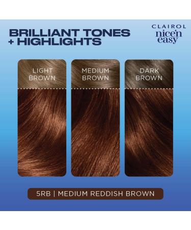 Clairol Nice'n Easy Cr me Permanent Hair Dye 5RB Medium Reddish Brown 115g - Pack of 1 - Buy Online on SooperMarket.com