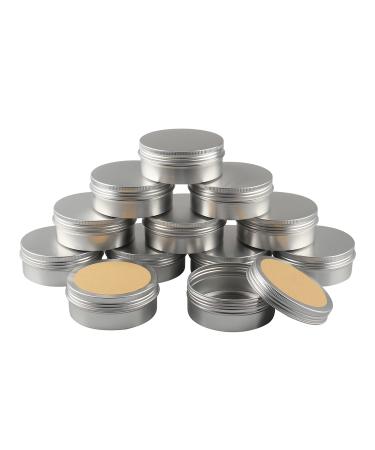 Basic packing 24 pieces 150ml silver empty round aluminum socket with screw cap aluminum socket aluminum screw boxes of cream can candle box cosmetic cans tin cans with 24 pieces 70mm sticker