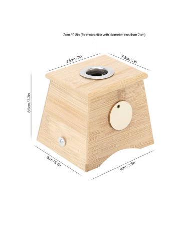 Moxibustion Box - Bamboo Moxibustion Burner & Moxa Roller Stick Holder | International Shipping - Buy Online on SooperMarket.com