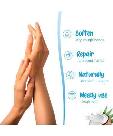7th Heaven Softening Coconut Hand Mask Hand Moisturiser Gloves with Shea Butter & Argan Oil Hand Mask Gloves to Soften Dry Rough & Chapped Hands - Buy Online on SooperMarket.com