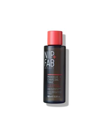 Nip + Fab Charcoal and Mandelic Acid Fix Tonic for Face with Witch Hazel and Allantoin Nourishing Facial Toner 100 ml