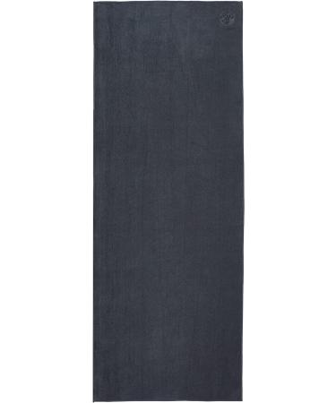 Manduka eQua Yoga Mat Towel - Quick Drying Microfiber, Lightweight, Easy for Travel, Use in Hot Yoga, Vinyasa and Power, 72 Inch (182cm) Thunder