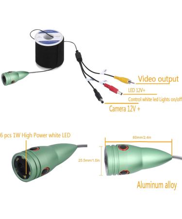 7in 1000TVL Underwater Fishing Camera - 50m Cable 6 LED Lights for ICE Sea & Boat Fishing | EU Shipping Available - Buy Online on SooperMarket.com