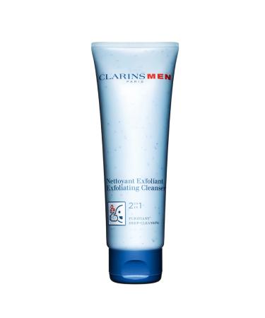 CLARINSMEN Exfoliator Cleanser | Exfoliating Face Wash For Men | Deeply Cleanses Impurities and Clears Out Clogged Pores | Removes Excess Dirt Oil and Dead Skin Cells |Contains Salicylic Acid |4.4 Oz