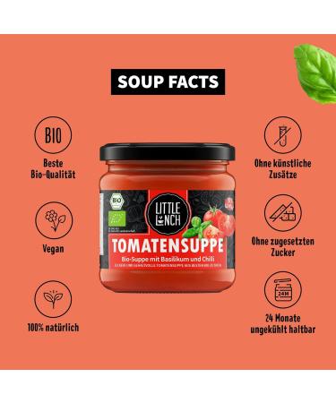 Buy Little Lunch Organic Tomato Soup - 100% Organic Vegan Gluten-Free No Added Sugar 350ml - Buy Online on SooperMarket.com