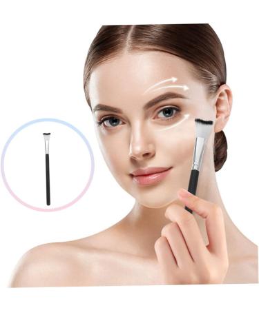 PLAFOPE Fish Tail Brush Highlighter Blush Brush Nose Contour Brushes Nose Makeup Tool Nose Makeup Brush Nose Contour Makeup Brush Blush Makeup Brush Makeup Brush for Nose Makeup Brushes 18.50X1.00X1.00CM Black - Buy Online on SooperMarket.com