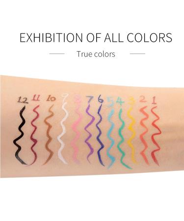 DekRion Liquid Eyeliner - Long-lasting Yellow Colored Eyeliner | Waterproof, High-pigmented Formula for Eye Makeup - 1PC Yellow 03 - Buy Online on SooperMarket.com