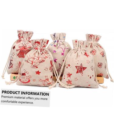 PLAFOPE 1 Set Countdown Christmas Bag Christmas Decoration Bags Advent Calendar Bag Linen Blue 10x14x0.5cm Blue - Buy Online on SooperMarket.com