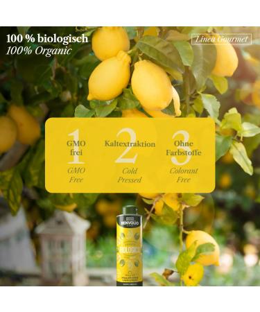 Benvolio Bio Lemon Oil 250ml - Cold Pressed Olive Oil with Real Lemon - Perfect for Salads Meat & Fish - 100% Natural Rich in Vitamins E & C - Buy Online on SooperMarket.com
