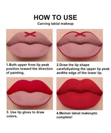 Matte Ruby Red Lip Liner and Lipstick Set | Waterproof 24H Matte Liquid Lipstick with Lip Liner | Long-Lasting Kit for Gorgeous Lips - Buy Online on SooperMarket.com