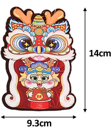 6X 2024 Chinese New Year Red Envelopes Red Pockets Lunar Cute Hong Bao for Spring Festival Graduation Gifts B Style B - Buy Online on SooperMarket.com