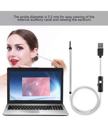 Digital USB Otoscope Ear Camera with LED Light for Earwax Removal - Silver - Buy Online on SooperMarket.com