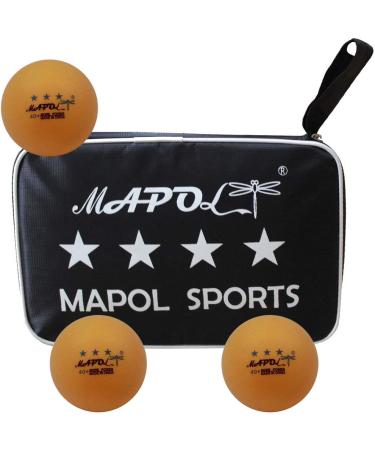 MAPOL 2 Pack 4 Star Professional Ping Pong Paddle Set with Carry Case - Advanced Training Table Tennis Rackets - Buy Online on SooperMarket.com