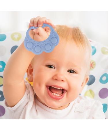 Aznever Silicone Baby Bite Ring - Montessori Toddler Teething Toy Cute Anti-Drop Design for Birthdays & Christmas - Buy Online on SooperMarket.com
