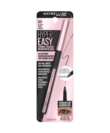 Maybelline New York Hyper Easy No Slip Pencil Eyeliner Makeup  Black  0.001 oz. 001 BLACK - Buy Online on SooperMarket.com