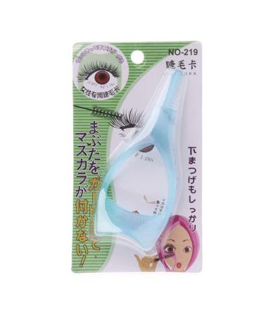 JSGHGDF 3 In1 Trendy Mascara Shield Guard Eyelash Comb Applicator Guide Card Makeup Tool Upper Eyelid Apron Random Color