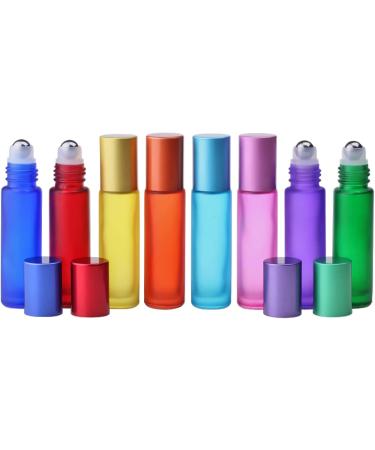 Buy Tianzd 12 Pack 10ml Matte Orange Glass Roller Bottles - Perfect for Essential Oils | Free International Shipping - Buy Online on SooperMarket.com