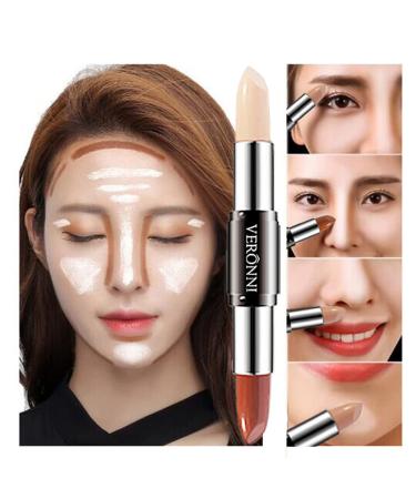 Mysense Double-Headed Highlight Contour Stick - 2 in 1 Face & Body Makeup for Shading, Highlighting, and Concealing - CS01 - Buy Online on SooperMarket.com