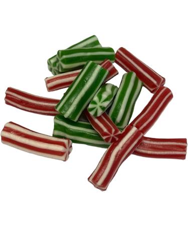 Gummy Chewy Red & Green Candy Poles Christmas Sweet Share Bag - 1kg - Buy Online on SooperMarket.com