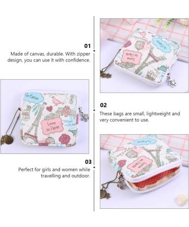 EXCEART 2pcs Sanitary Napkin Storage Bag - Zippered Nursing Pad & Tampon Organizer Pouch for Girls & Women - Buy Online on SooperMarket.com