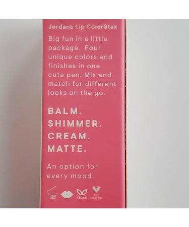 Jordana Lip ColorStax Balm 01 Pink - Shimmer Cream Matte | Buy Online - Buy Online on SooperMarket.com
