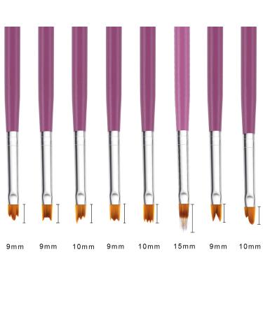MWOOT 8-Piece Nail Brush Set | Gel Nail Art Pen & Liner Kit for Ombre Gradient Designs | Professional Nail Art Tools for Stunning Nails - Buy Online on SooperMarket.com