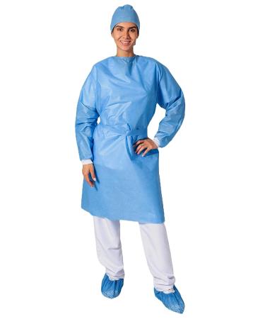 REA COMPANY Bundle - 5 Isolation Gowns, 5 Shoe Covers Pairs, 5 Bouffant Caps - Disposable PPE Gowns - American Company - Hospital Medical Gowns - Unisex - One Size Fits All - Buy Online on SooperMarket.com