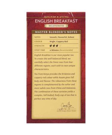 Buy Twinings Decaffeinated English Breakfast Tea - 60 Bags (3 Pack) | Best Quality & Flavor - Buy Online on SooperMarket.com