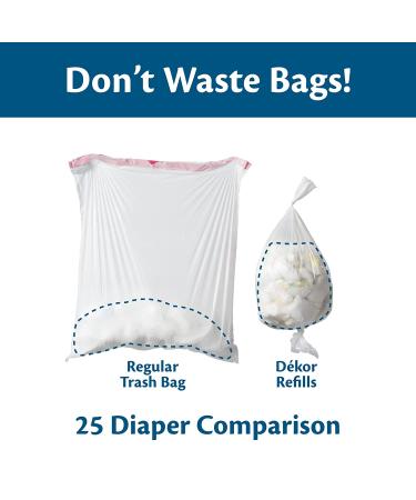 Diaper Dekor Classic Diaper Pail Liner Refills - 4 Pack, 4 Count - Buy Online on SooperMarket.com