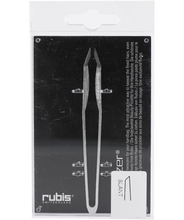 Rubis Tweezers Sweezer Silver - Premium Slanted Eyebrow Tweezers for Precision Grooming | International Shipping Available - Buy Online on SooperMarket.com