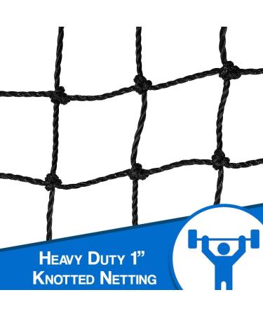 High Impact Heavy Duty Golf Netting for Hitting, Driving, and Chipping | 10 X 10 Black Net with Carabiners - Buy Online on SooperMarket.com