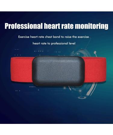 Yuandan Bluetooth Heart Rate Monitor Belt - Waterproof HR Sensor with Adjustable Replacement Tape - Compatible with ANT+ - Red - Buy Online on SooperMarket.com