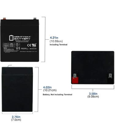 Mighty Max Battery ML5-12 - 12V 5AH Replacement for Kung Long WP4-12 & WP4.5-12 | Fast International Shipping - Buy Online on SooperMarket.com