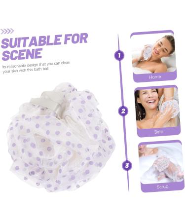 Gatuida 4 Pcs Bath Ball Body Loofah - Exfoliating Scrubber Pouf for Shower | Travel-Friendly Skin Cleaning Tool - Buy Online on SooperMarket.com