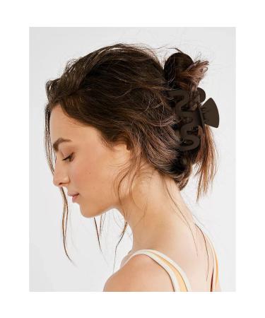 Bmobuo 4PCS Wavy Neutral Hair Clips | Matte Claw Clips for Thick & Thin Hair | Medium Hair Clips for Women - Hair Accessories - Buy Online on SooperMarket.com