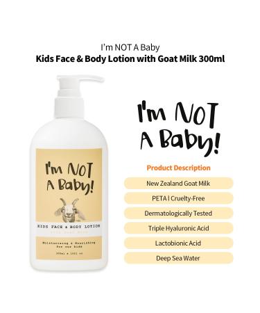 Kids Face & Body Lotion - Allergen-Free Dermatologist Tested Cruelty-Free Goat Milk & Milk Sugar - Gentle Care for Kids 10 fl oz - Buy Online on SooperMarket.com