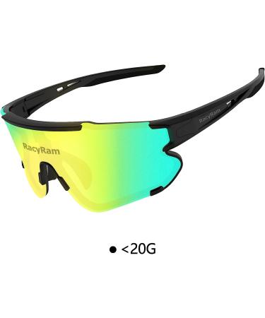 Polarized Green Sport Sunglasses for Men and Women | UV400 Protection for Baseball, Cycling, Running | RacyRam - Buy Online on SooperMarket.com