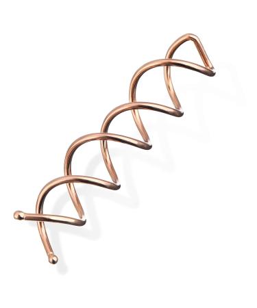 eBoot Spiral Hair Pin Spin Clip 20 Pack (Rose Gold) - DIY Hair Styling Bun Stick - Spiral Hair Clip Spin for Easy Hairstyles - Buy Online on SooperMarket.com