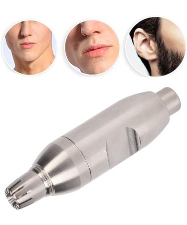 Ergonomic Manual Nose Hair Trimmer - Portable Stainless Steel Design for Men & Women - Easy Clean & Tidy - Buy Online on SooperMarket.com