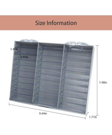 Portable Acrylic Case For Prevent Dust And Dirt Maintain The Cleanliness Suitable For Salons And Personal Use Adjustable Storage Solution Light Grey - Buy Online on SooperMarket.com